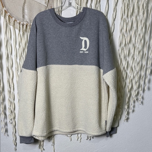 Spirit Jersey | Disneyland Resort Gray Sweatshirt and Sherpa Fleece Combo XXL - Picture 1 of 10